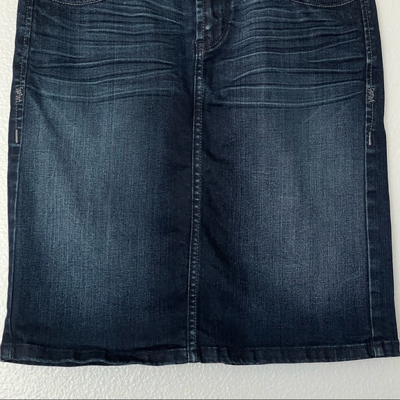 !It Denim Dark Blue Jean Denim Mini Skirt Size 26 - Picture 4 of 11